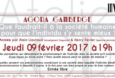 Conférence « Que faudrait-il à la société humaine pour que l’individu s’y sente mieux ? »