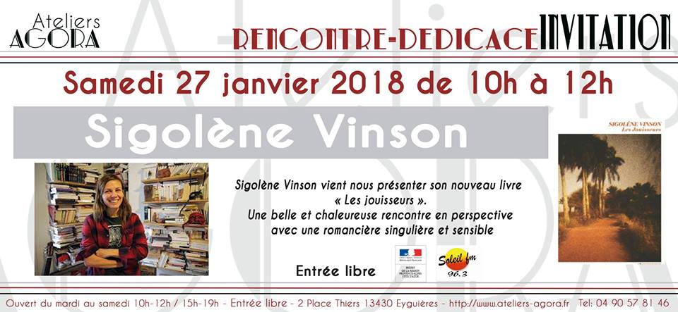 Rencontre- Dédicace Sigolène Vinson