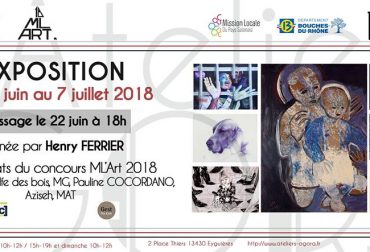 Exposition des Lauréats du Concours ML’ Art du 19/06 au 07/07