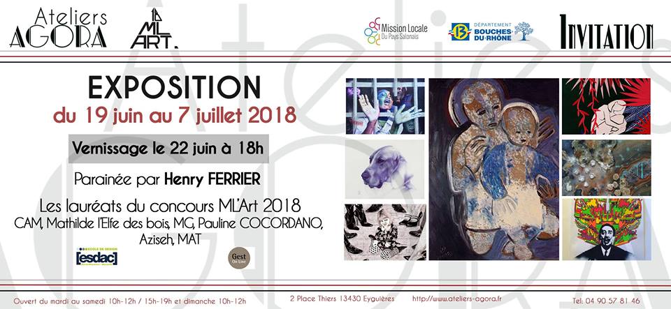 Exposition des Lauréats du Concours ML’ Art du 19/06 au 07/07