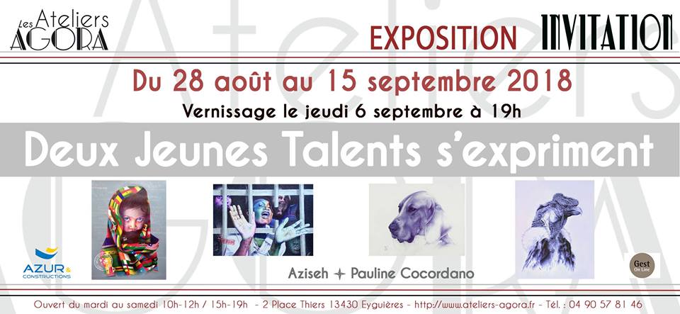 Exposition « Jeunes Talents » du 28 août au 15 septembre
