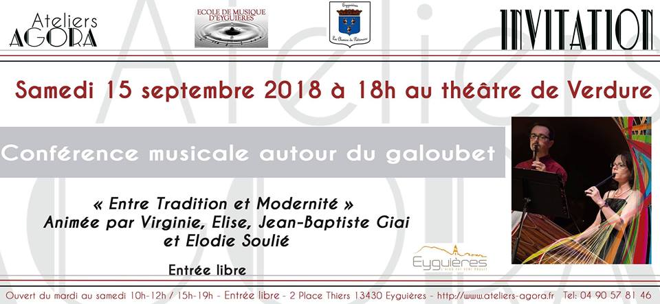 Conférence musicale autour du Galoubet