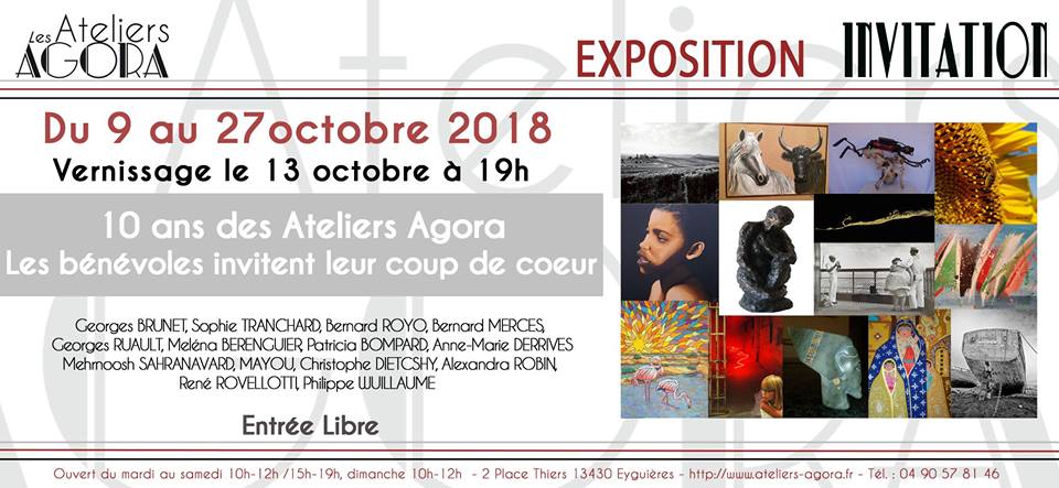 Exposition 10 ans des Ateliers Agora